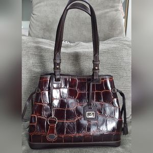 DOONEY&BOURKE NWOT CROC LEATHER BAG